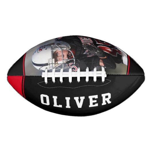 Name und Foto des Red Black Stripes Players Football (Vorderseite)