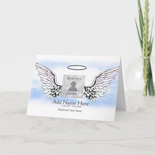 Name und Foto hinzufügen Karte (Vorderseite)