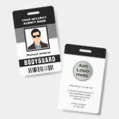 Name und Foto-ID Ausweis (Vorder- & Rückseite)