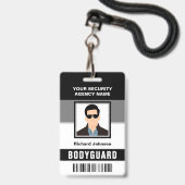 Name und Foto-ID Ausweis (Front with Lanyard)