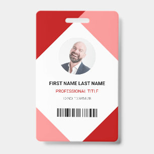 Name und Foto Professionelle Mitarbeiter-ID-Karte Ausweis