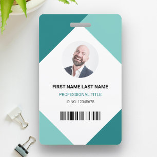 Name und Foto Professionelle Mitarbeiter-ID-Karte Ausweis