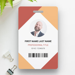 Name und Foto Professionelle Mitarbeiter-ID-Karte Ausweis