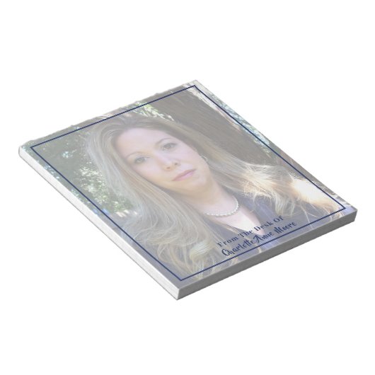 Name und Fotovorlage Notizblock (angewinkelt)