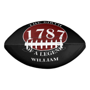 Name und Geburtsdatum Schwarz hinzufügen Football