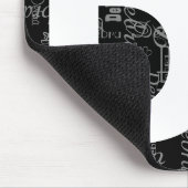 Name und Großbuchstabe personalisiert Mousepad (Ecke)