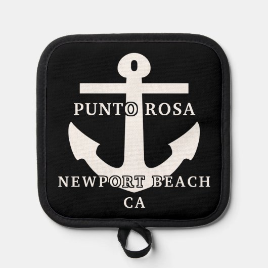 Name und Hafen für das Schiff der benutzerdefinier Topflappen (Vorderseite)