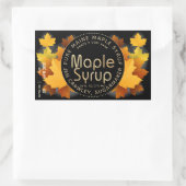 Name und Hersteller des Staat (Stapel und Datum) Rechteckiger Aufkleber (Tasche)