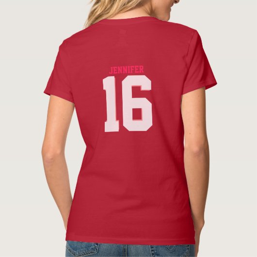 Name und Ihre Alters-Jahr-Zahl T-Shirt (Rückseite)