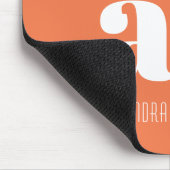 Name und Initialen der Minimalistischen Monogramme Mousepad (Ecke)