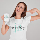 Name und Initialen einfacher Trend Kaffeetasse