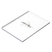 Name und Initialen einfacher Trend Notizblock (Linke Seite)