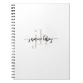 Name und Initialen einfacher Trend Notizblock (Vorderseite)