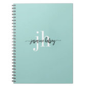 Name und Initialen einfacher Trend Notizblock (Vorderseite)