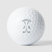 Name und Initialen monogrammiert  Golfball (Vorderseite)