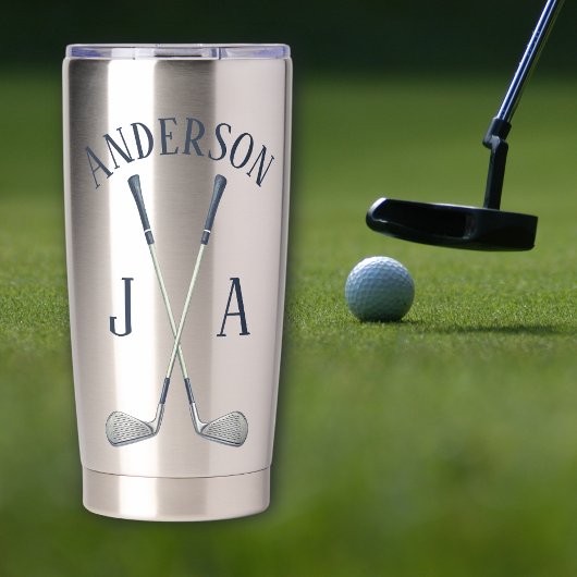 Name und Initialen monogrammiert Thermobecher