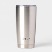 Name und Initialen monogrammiert Thermobecher (Rückseite)