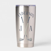 Name und Initialen monogrammiert Thermobecher (Vorderseite)
