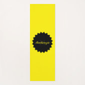 Name und Initialname auf der Gelben Yoga Mat Yogamatte (Vorderseite)
