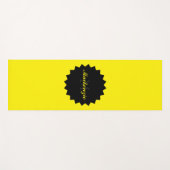 Name und Initialname auf der Gelben Yoga Mat Yogamatte (Vorderseite (Horizontal))