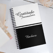 Name und Jahr der Dankbarkeit für Skriptkalligraph Notizblock