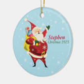 Name und Jahr der personalisierten Santa Ornament (Links)
