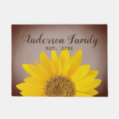 Name und Jahr der Sonnenblume Fußmatte (Vorderseite)