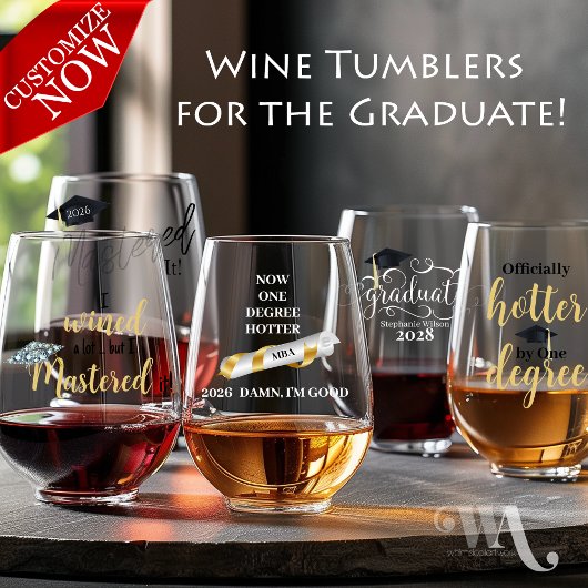 Name und Jahr des Hochschulabschlusses Weinglas Ohne Stiel