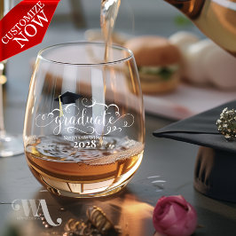 Name und Jahr des Hochschulabschlusses Weinglas Ohne Stiel