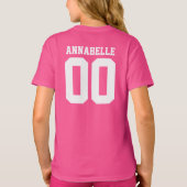 Name und Jersey Nummer, Front Back T - Shirt (Rückseite)