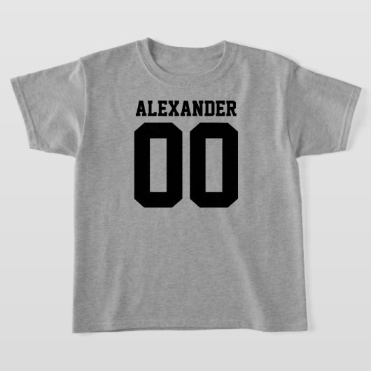 Name und Jersey Nummer vorne hinten T-Shirt (Ablage )