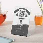 Name und Kennwort für WiFi Sockelschild (In SItu)