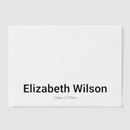 Name und Klasse des Abschlusses Graduate 2025 Pergament Einladungen
