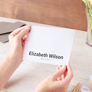 Name und Klasse des Abschlusses Graduate 2025 Pergament Einladungen