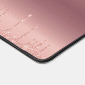 Name und Letter Rose Gold Desk Mat Schreibtischunterlage (Ecke)