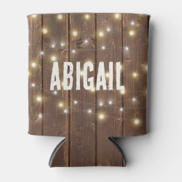 Name und Light String auf Oak Dosenkühler