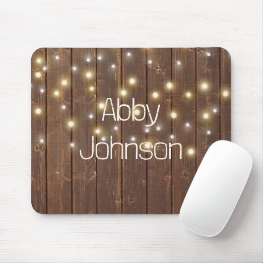 Name und Light String auf Oak Mousepad (Mit Mouse)