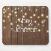 Name und Light String auf Oak Mousepad (Vorne)