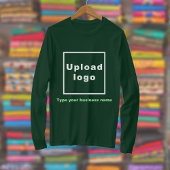 Name und Logo der Firma "Forest Green Long Sleeve" T-Shirt