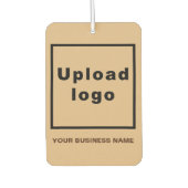 Name und Logo der Firma Light Brown Air Freshener Autolufterfrischer (Vorderseite)