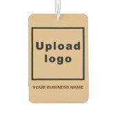 Name und Logo der Firma Light Brown Air Freshener Autolufterfrischer (Rückseite)