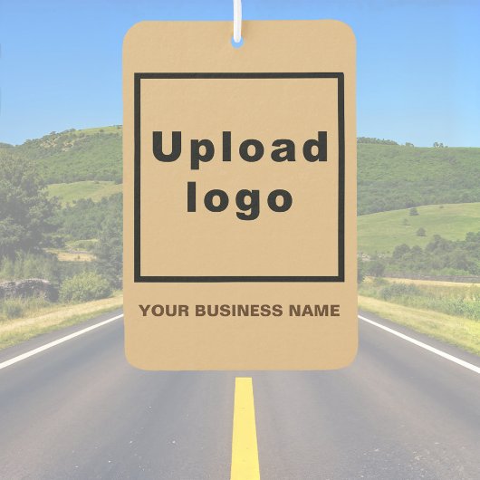 Name und Logo der Firma Light Brown Air Freshener Autolufterfrischer