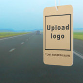 Name und Logo der Firma Light Brown Air Freshener Autolufterfrischer