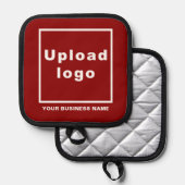 Name und Logo der Firma Red Pot Inhaber Topflappen (Vorderseite/Rückseite)