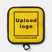 Name und Logo der Firma Yellow Pot Topflappen (Vorderseite)