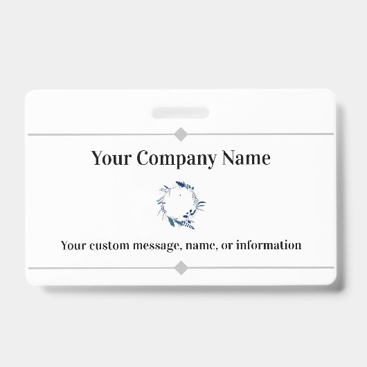 Name und Logo des Unternehmens oder des Unternehme Ausweis (Vorderseite)