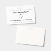 Name und Logo des Unternehmens oder des Unternehme Ausweis (Vorder- & Rückseite)