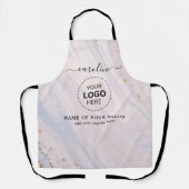 Name und Logo Friseur Schürze (Vorderseite)