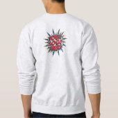 Name und Logo Hochladen Vorlage/Vorderseite und Rü Sweatshirt (Rückseite)