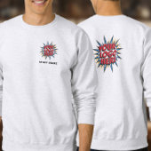 Name und Logo Hochladen Vorlage/Vorderseite und Rü Sweatshirt